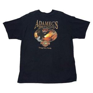 Harley Davidson Vintage Y2k Orange Park Florida Motorcycle Biker Tee Shirt